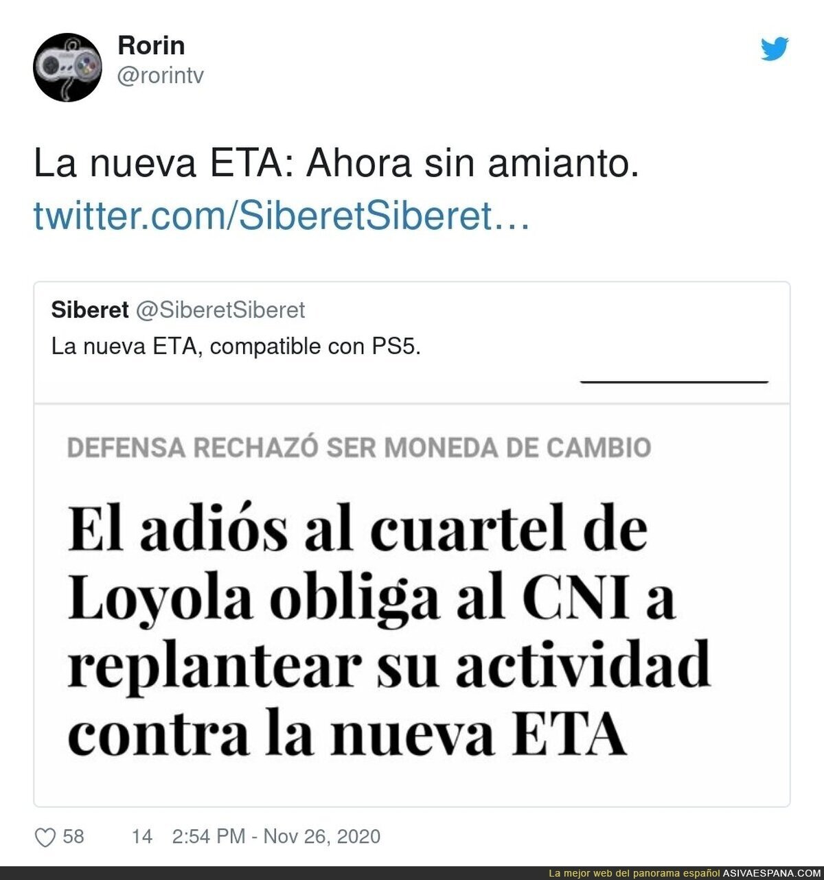 La nueva ETA zero zero