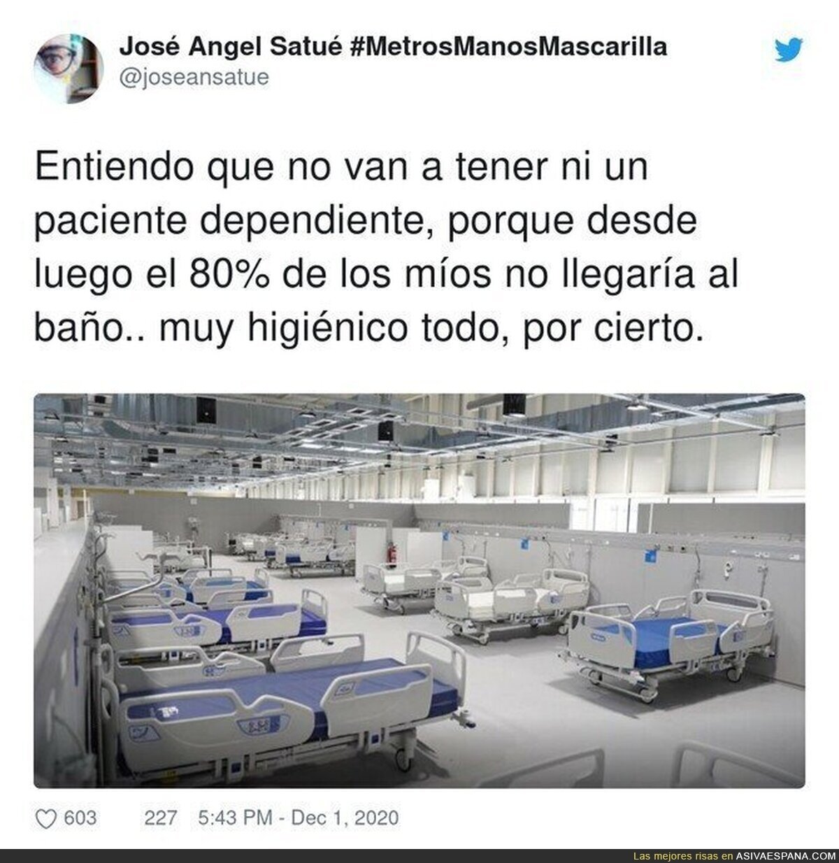 Es muy grave lo del Hospital Isabel Zendal