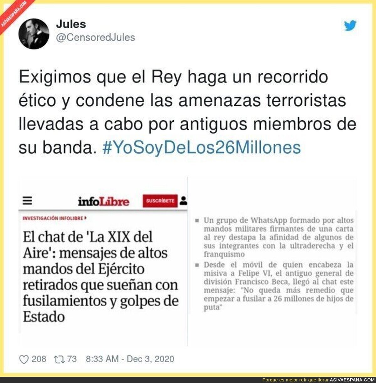 ¿A qué espera el Rey para pronunciarse?