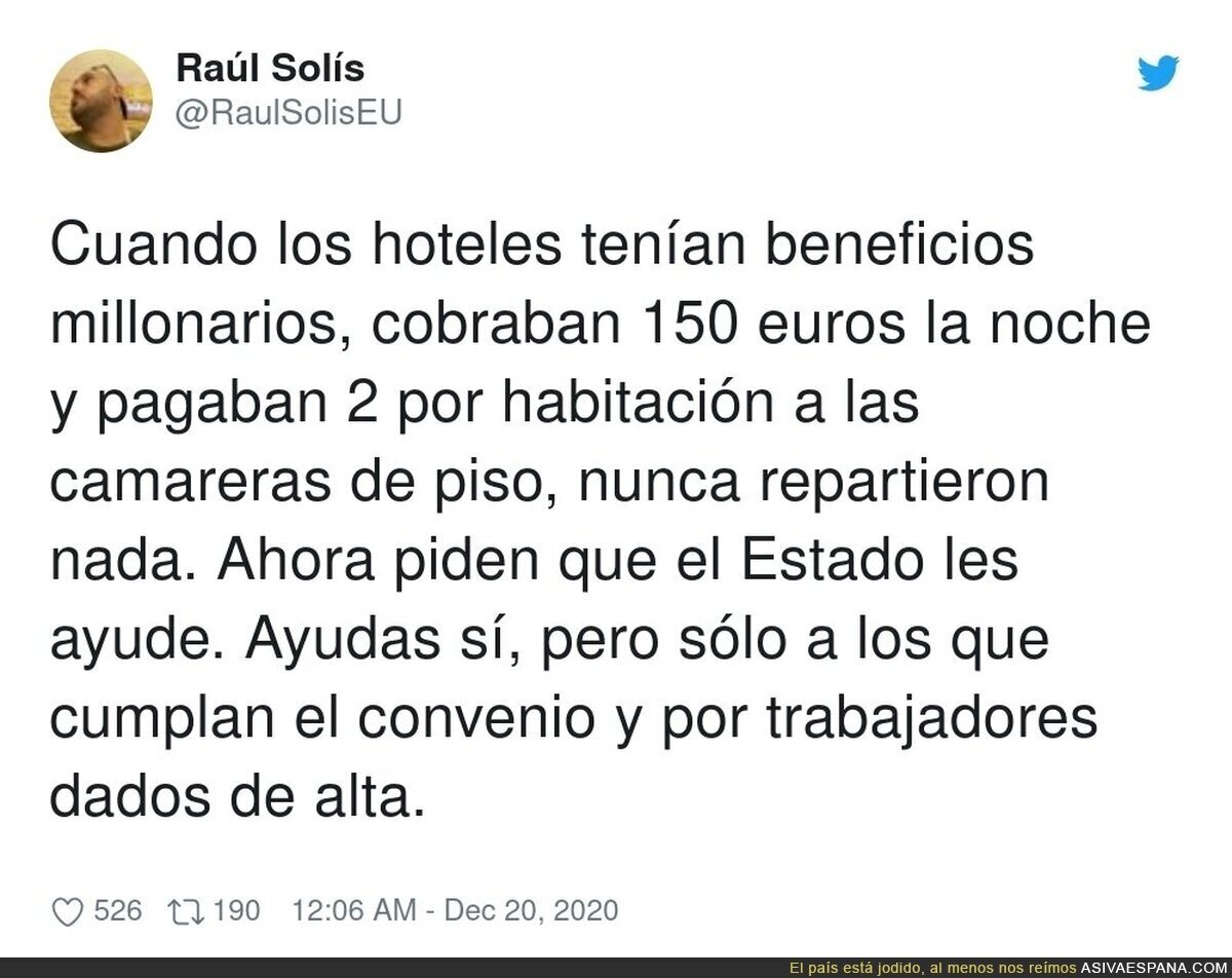 El capitalismo de siempre, quedarse los beneficios, socializar perdidas