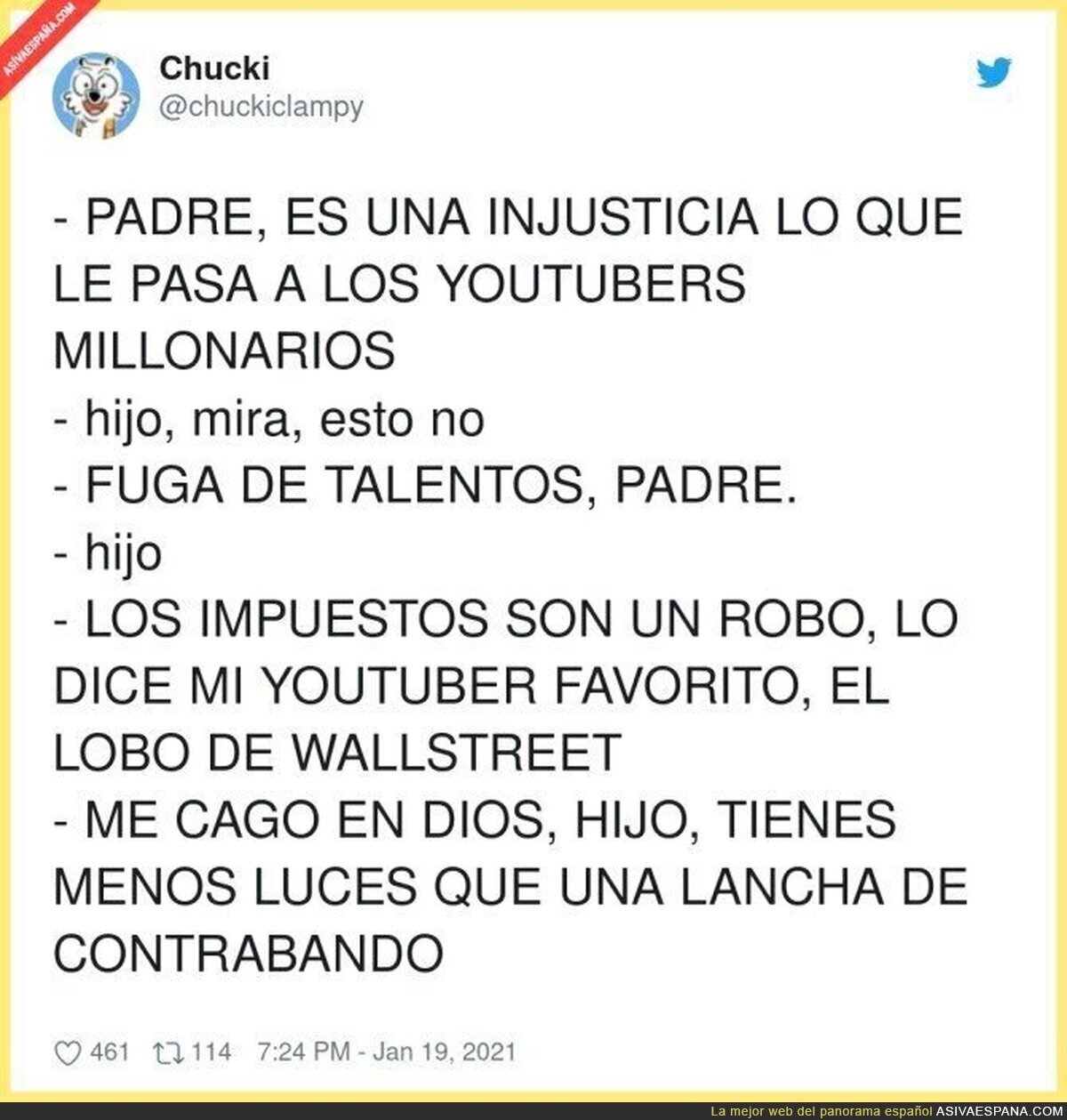 Madre mía cuando dicen "fuga de talentos youtubers"