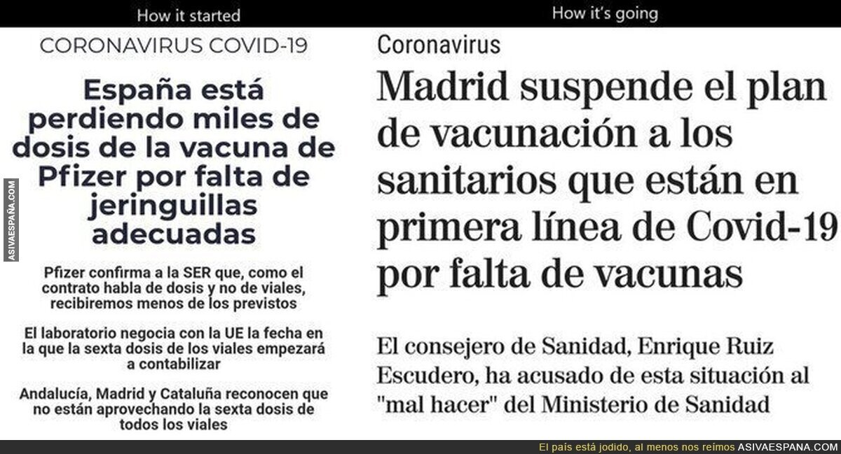 Mira que ha habido tiempo de planificar todo