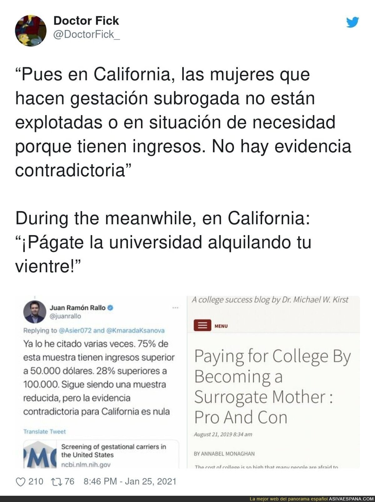El mal ejemplo de California