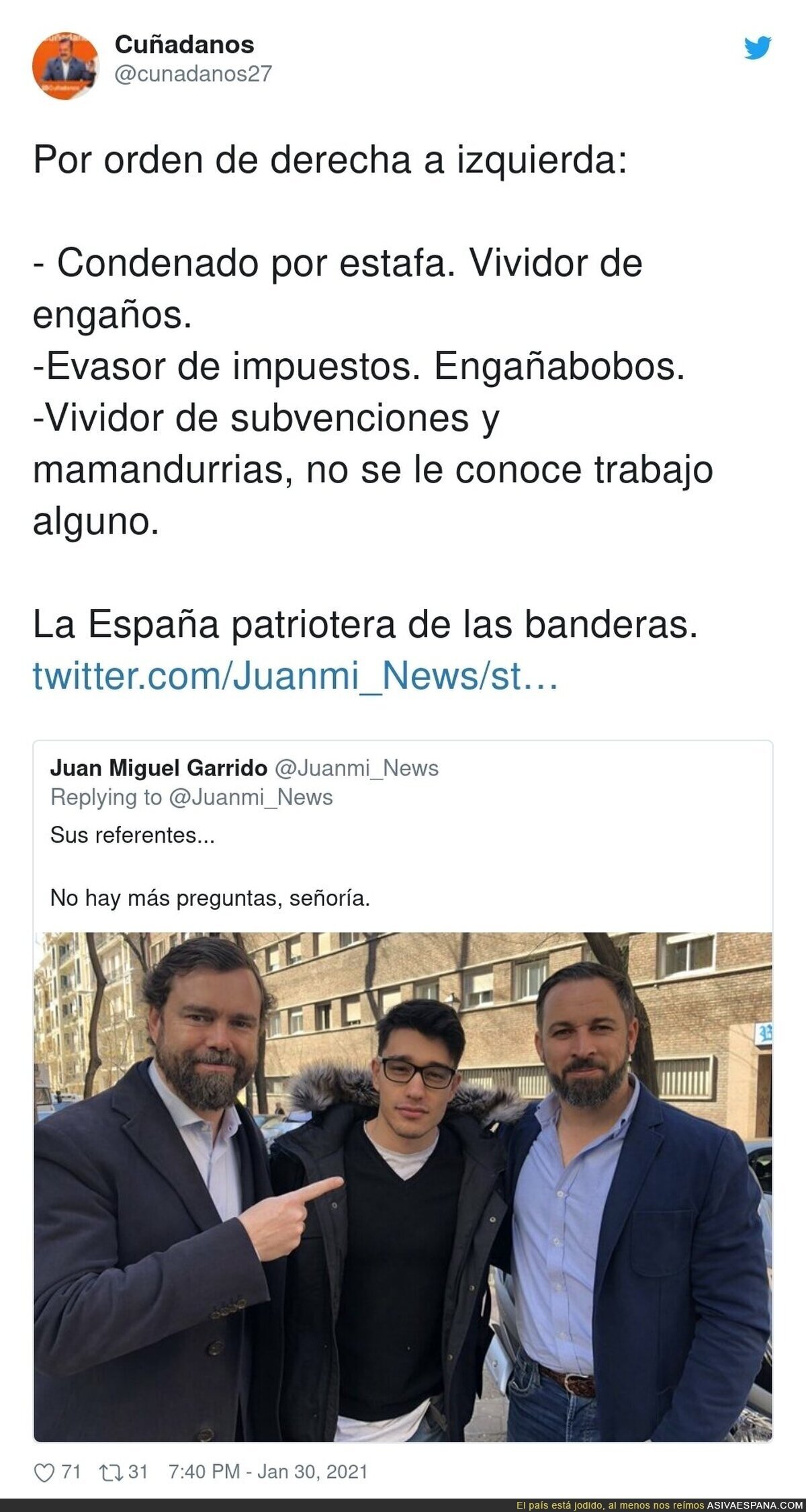 Vaya tres se han juntado