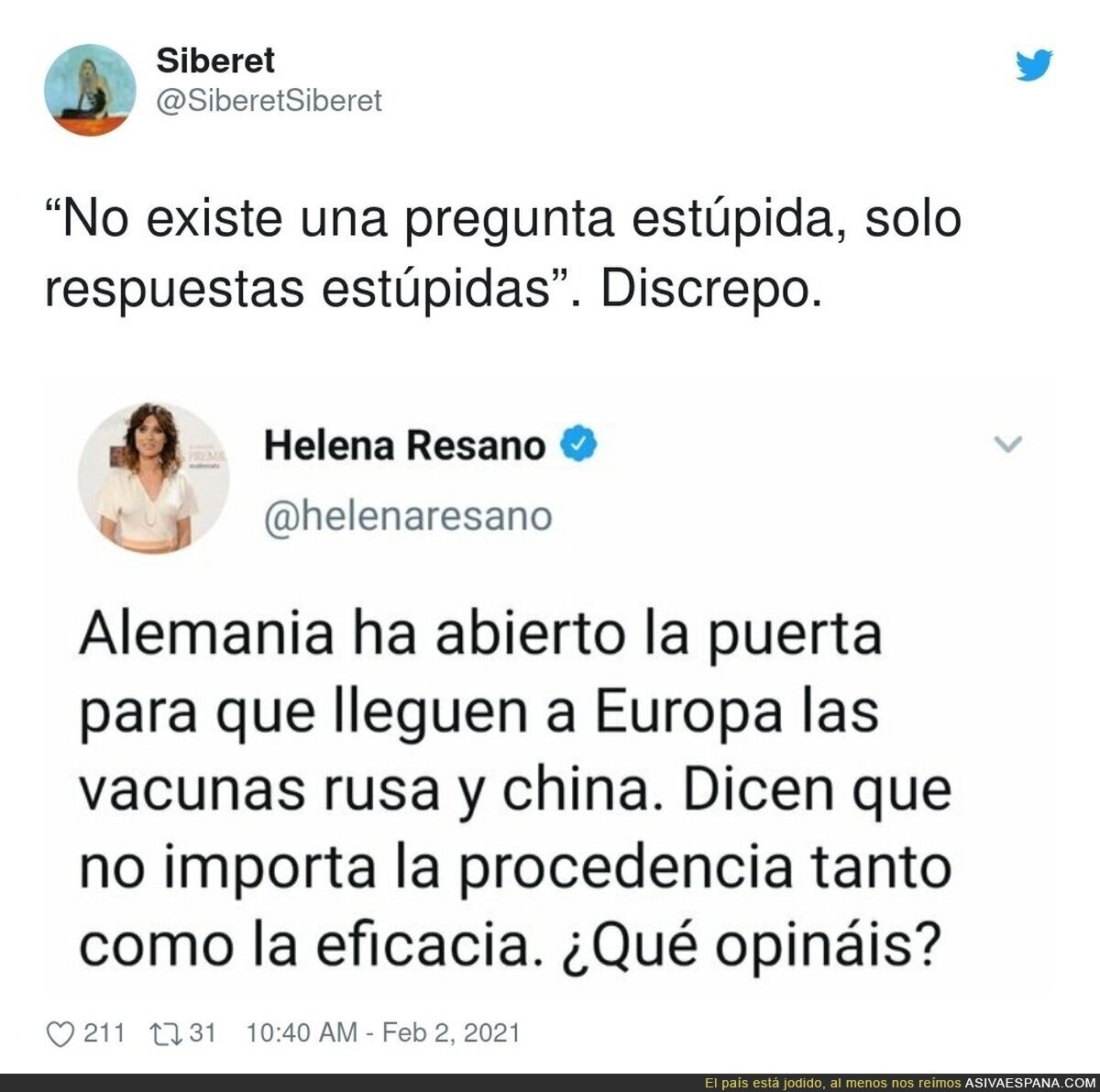 ¿Qué opináis del nivel de una de las presentadoras de la Sexta?