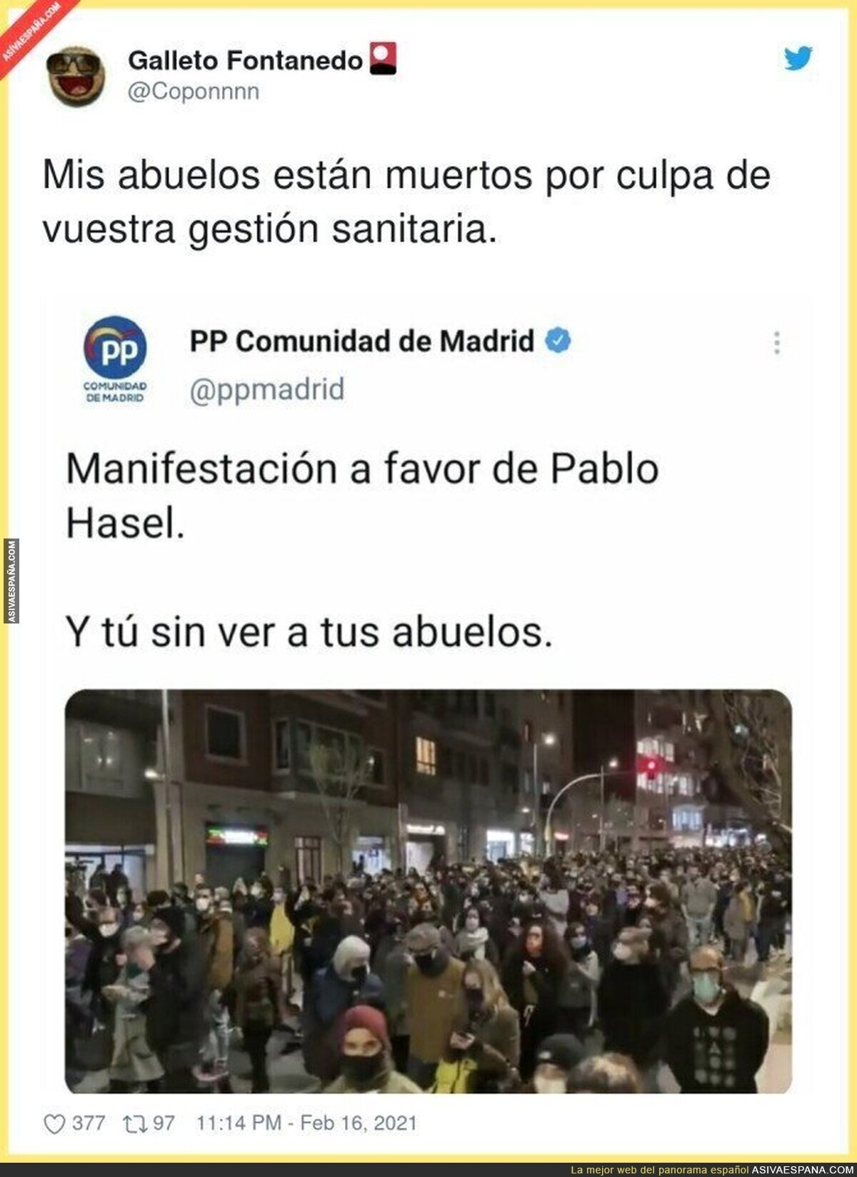 Una gran respuesta para el PP