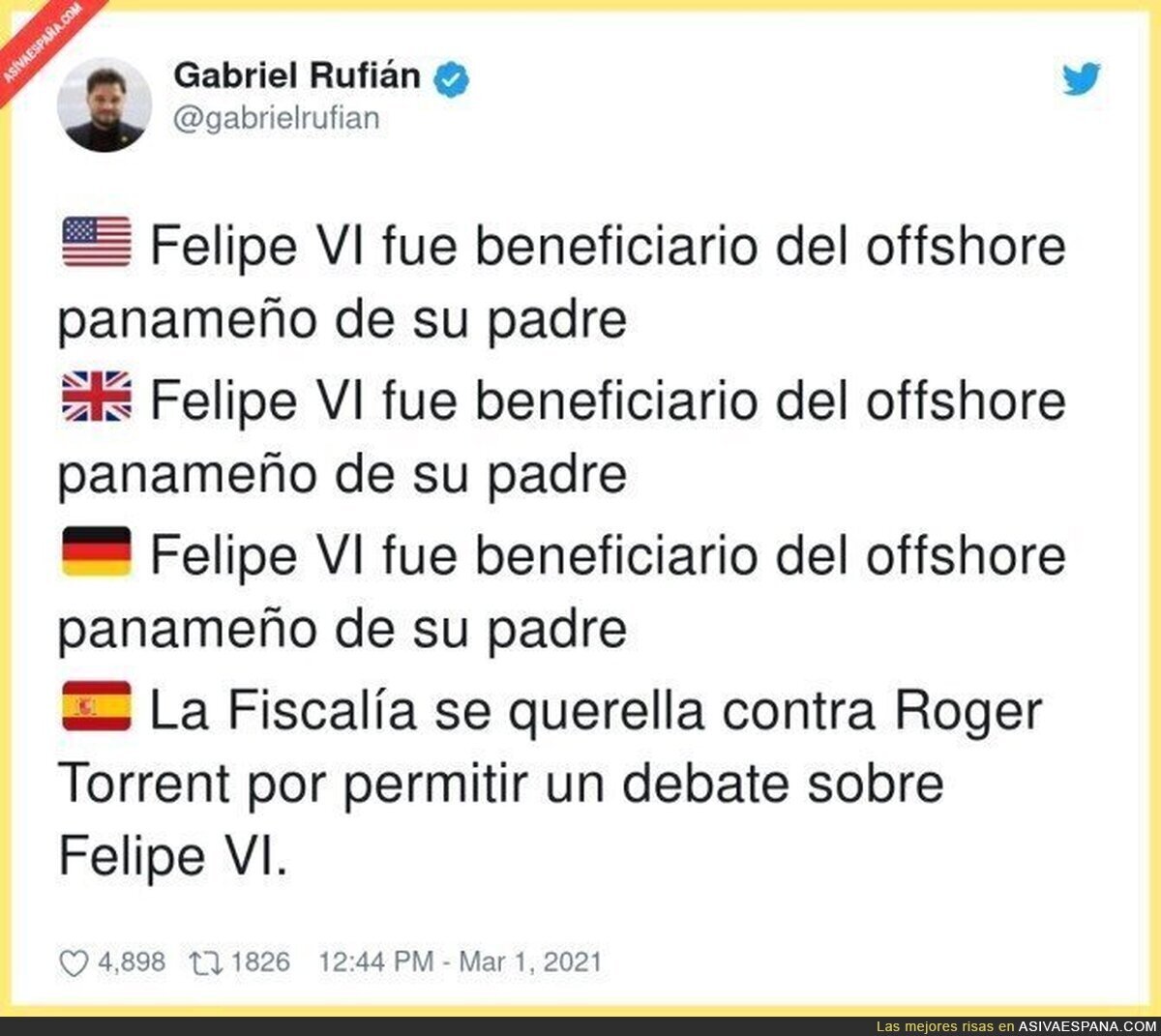 En España no se puede tocar a nadie de la Casa Real
