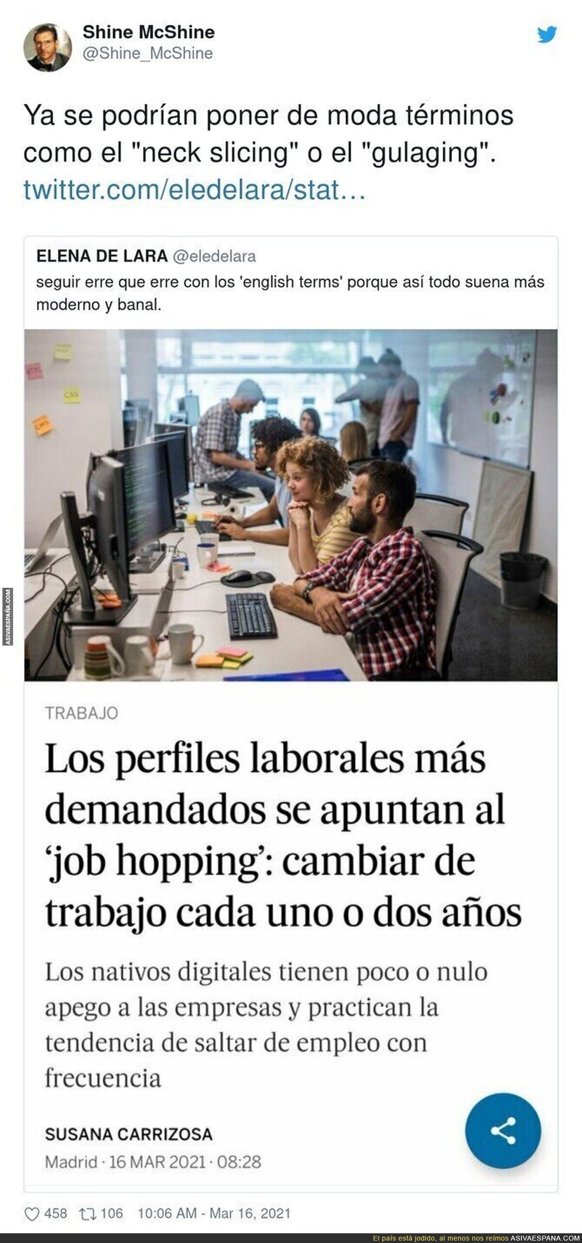 Las moditas que se saca de la manga 'El País'