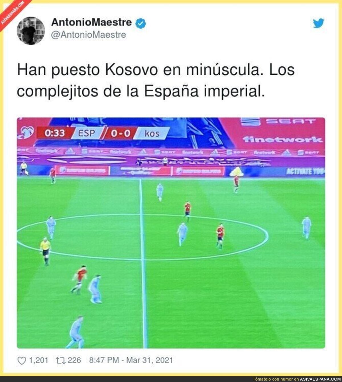 El ridículo mayúsculo de España