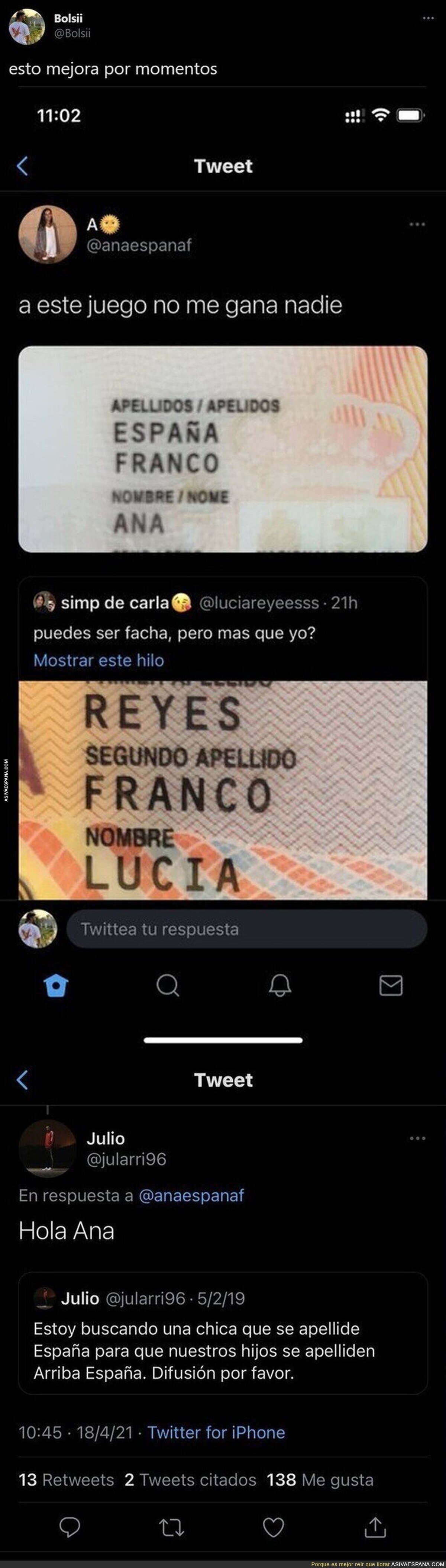 La historia que emociona a toda España sobre la posible pareja que podría formarse de estas dos personas con unos apellidos muy peculiares