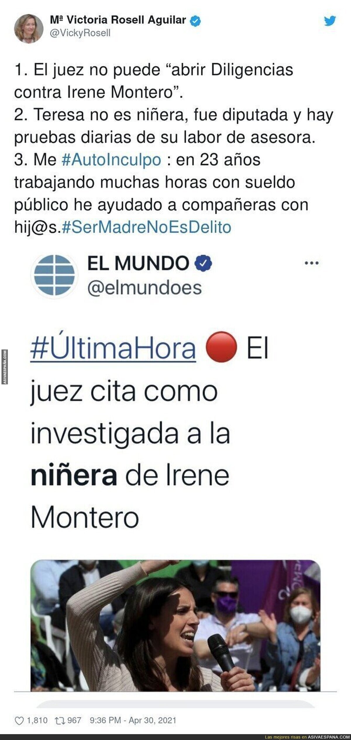 Ser madre no es delito