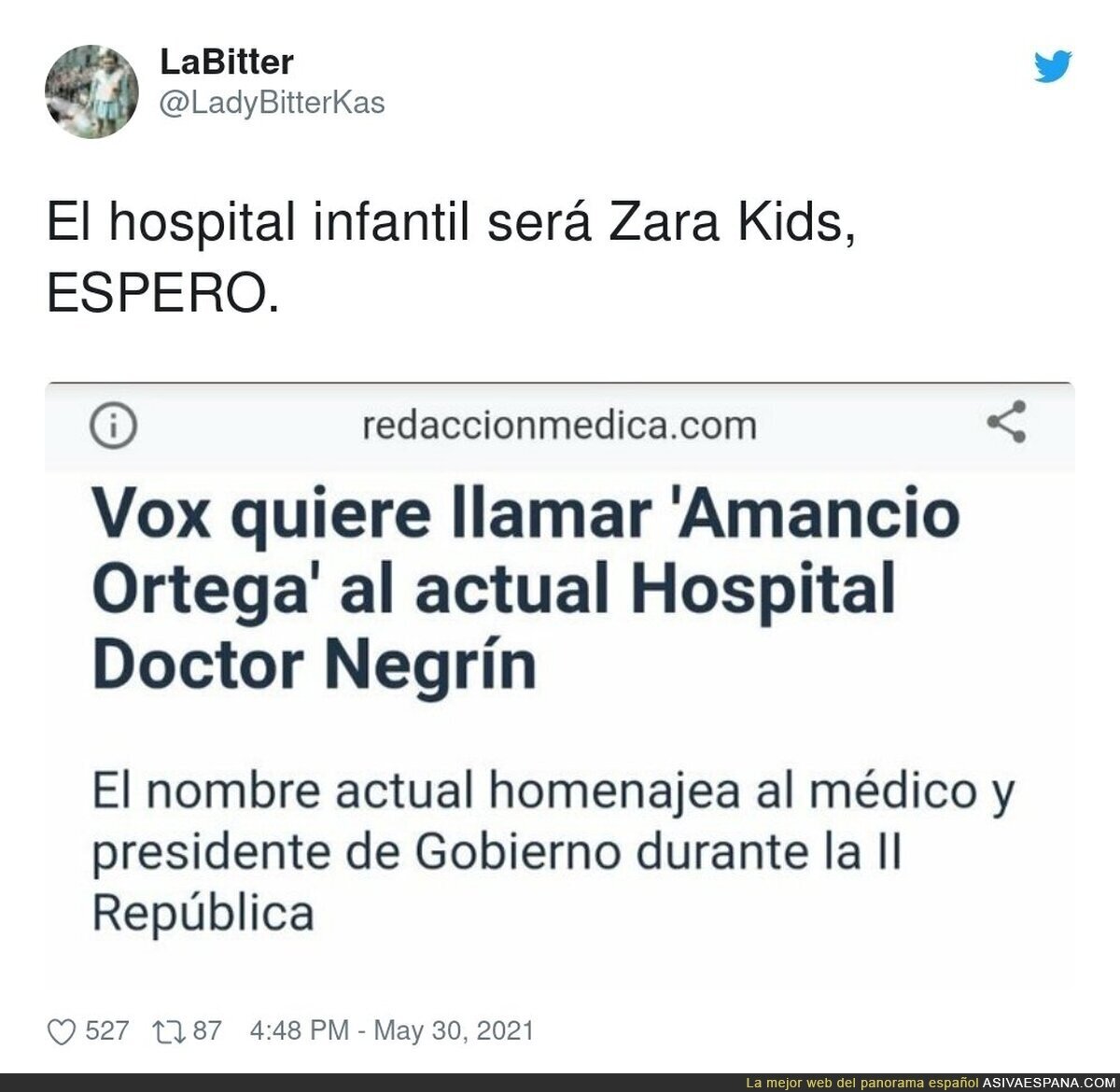 Buscando nombre al hospital Doctor Negrín