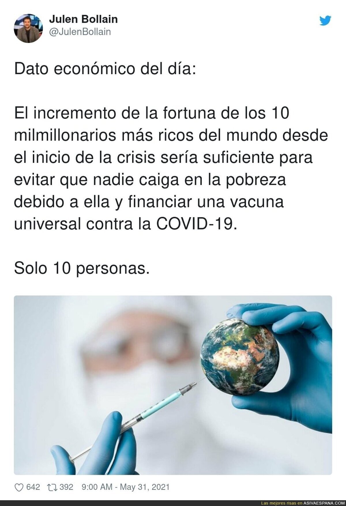 Un dato que habla por si solo