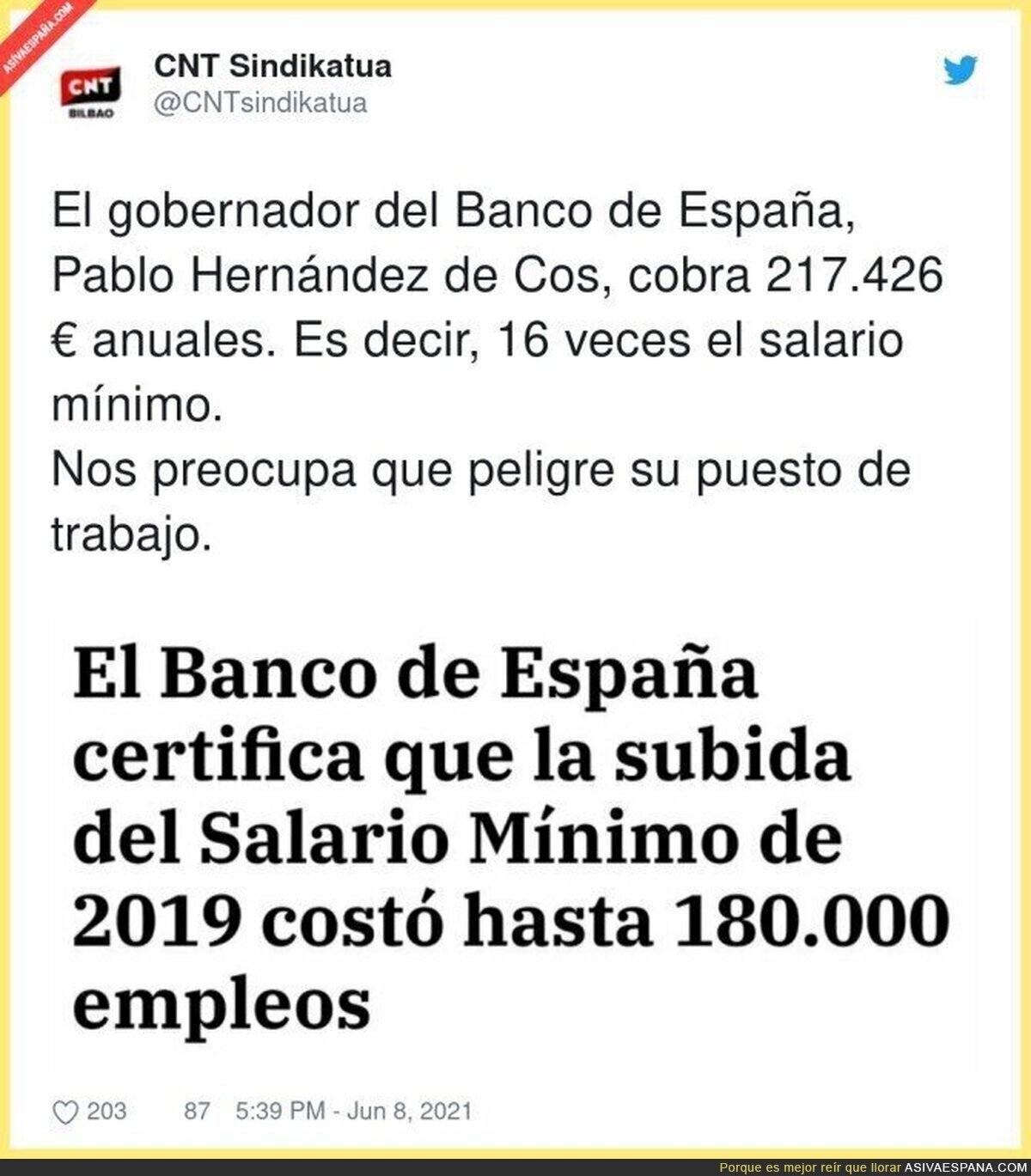 Hay que tener muy poca vergüenza con absolutamente todo
