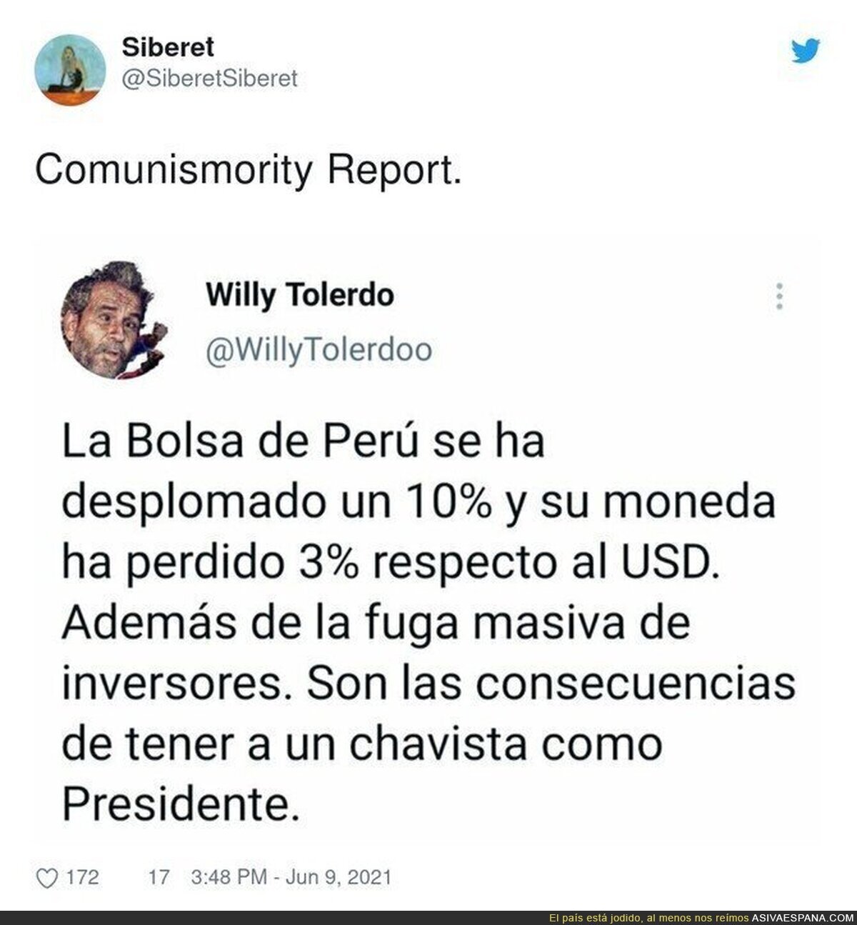 ¡Ahora empiezan a preocuparse por Perú!