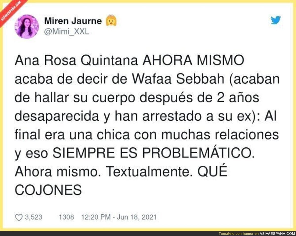 Es muy fuerte lo de Ana Rosa