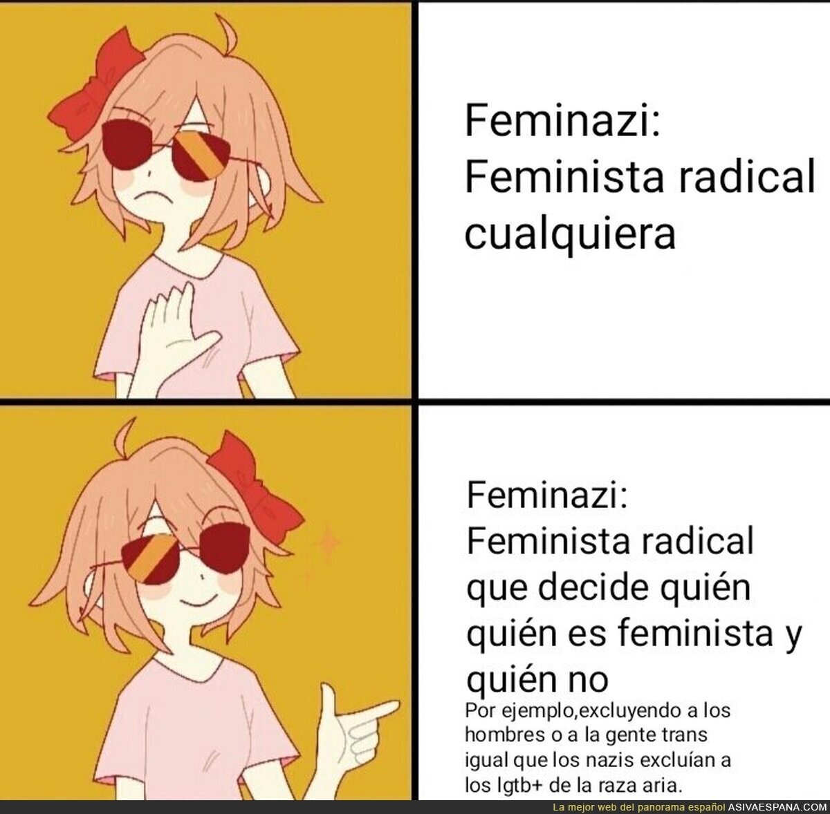 Decidir que las personas trans "vulneran el feminismo" es como decir que las personas lgtb+ "vulneran la raza aria" en la Alemania nazi