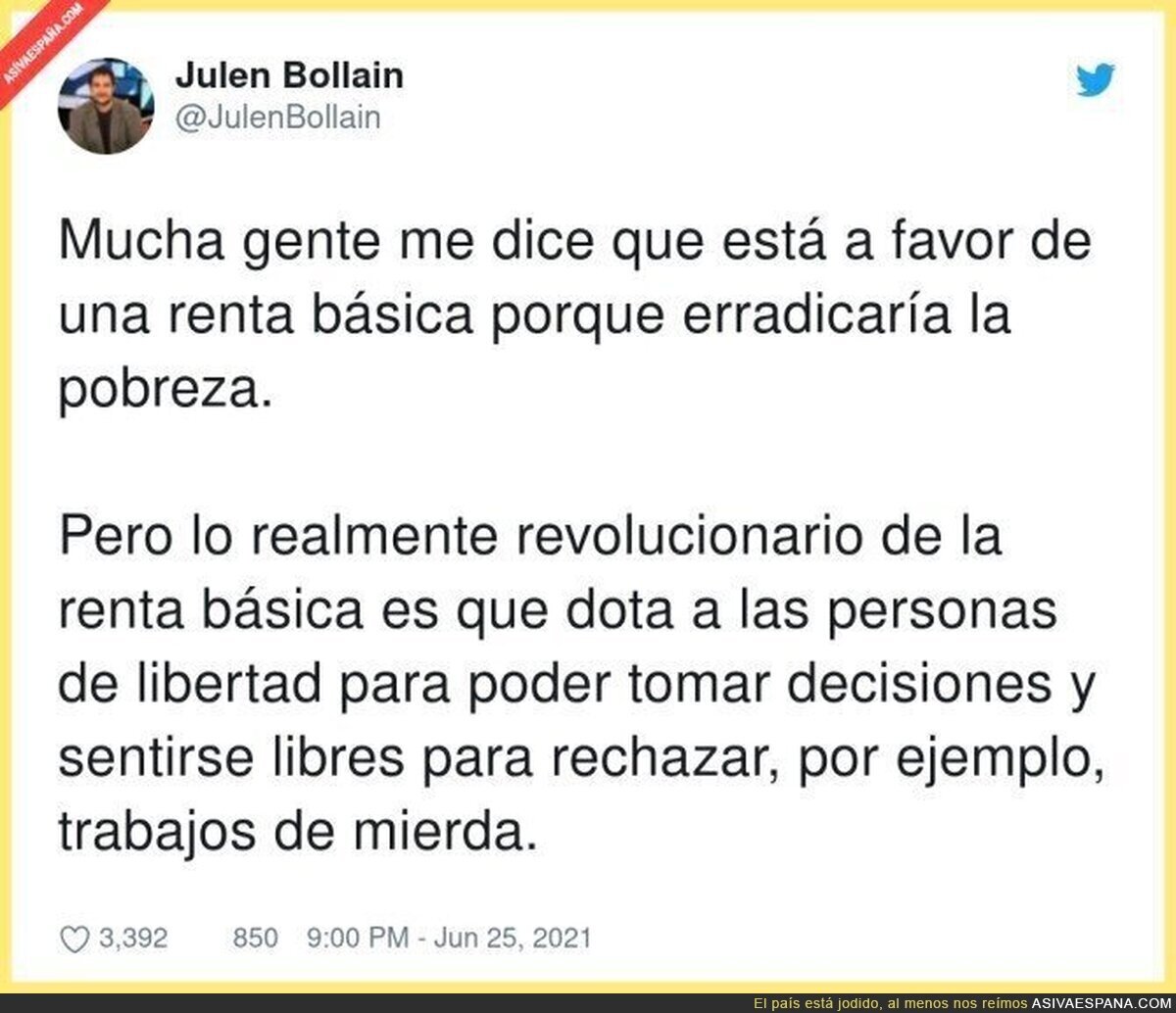 La ventaja de una renta básica