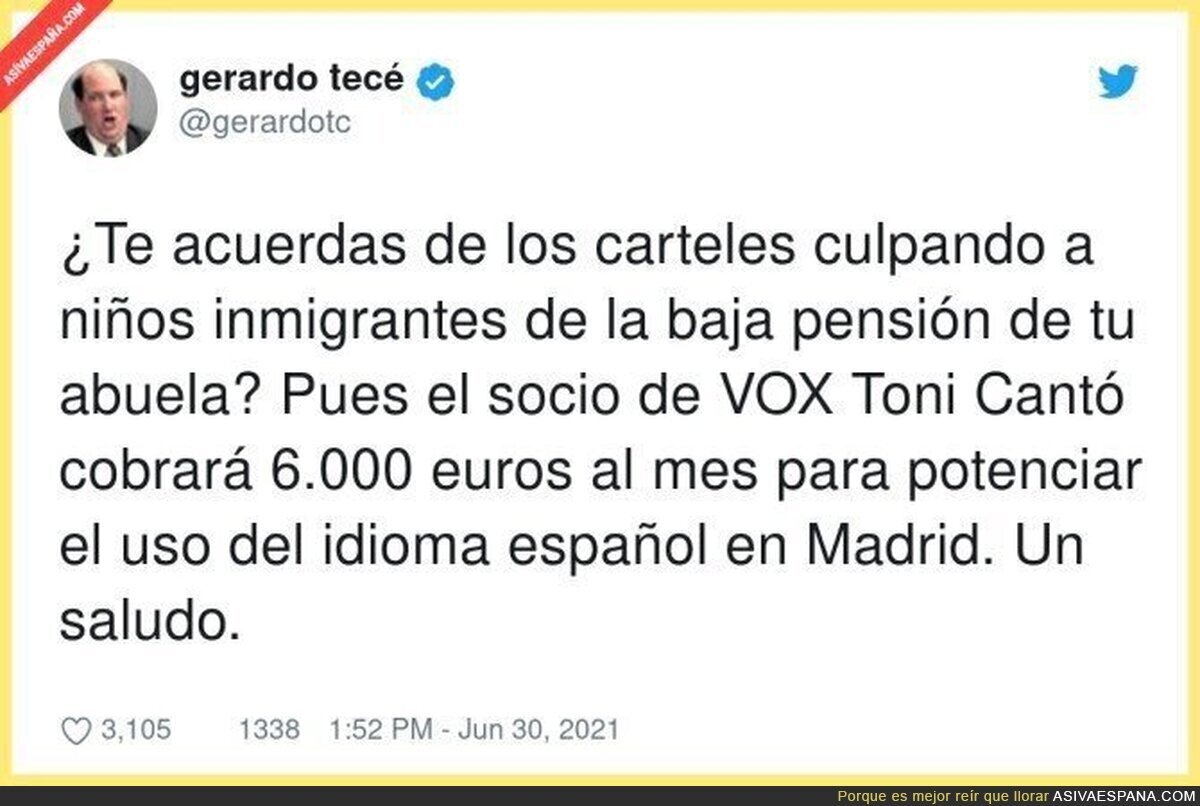 El PP se ríe de la gente con el fichaje de Toni Cantó