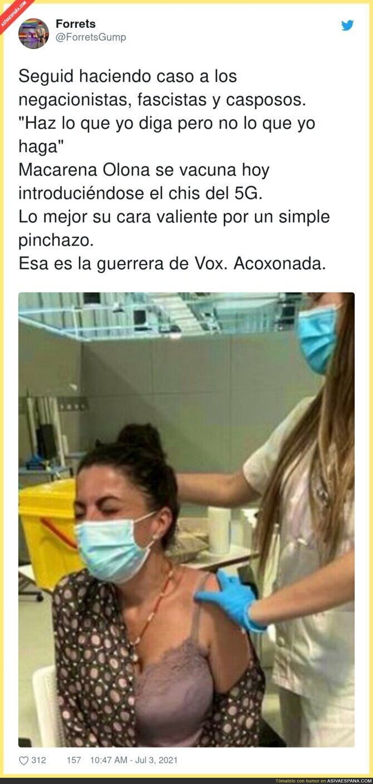 La valiente Macarena Olona contra el discurso que predica su partido