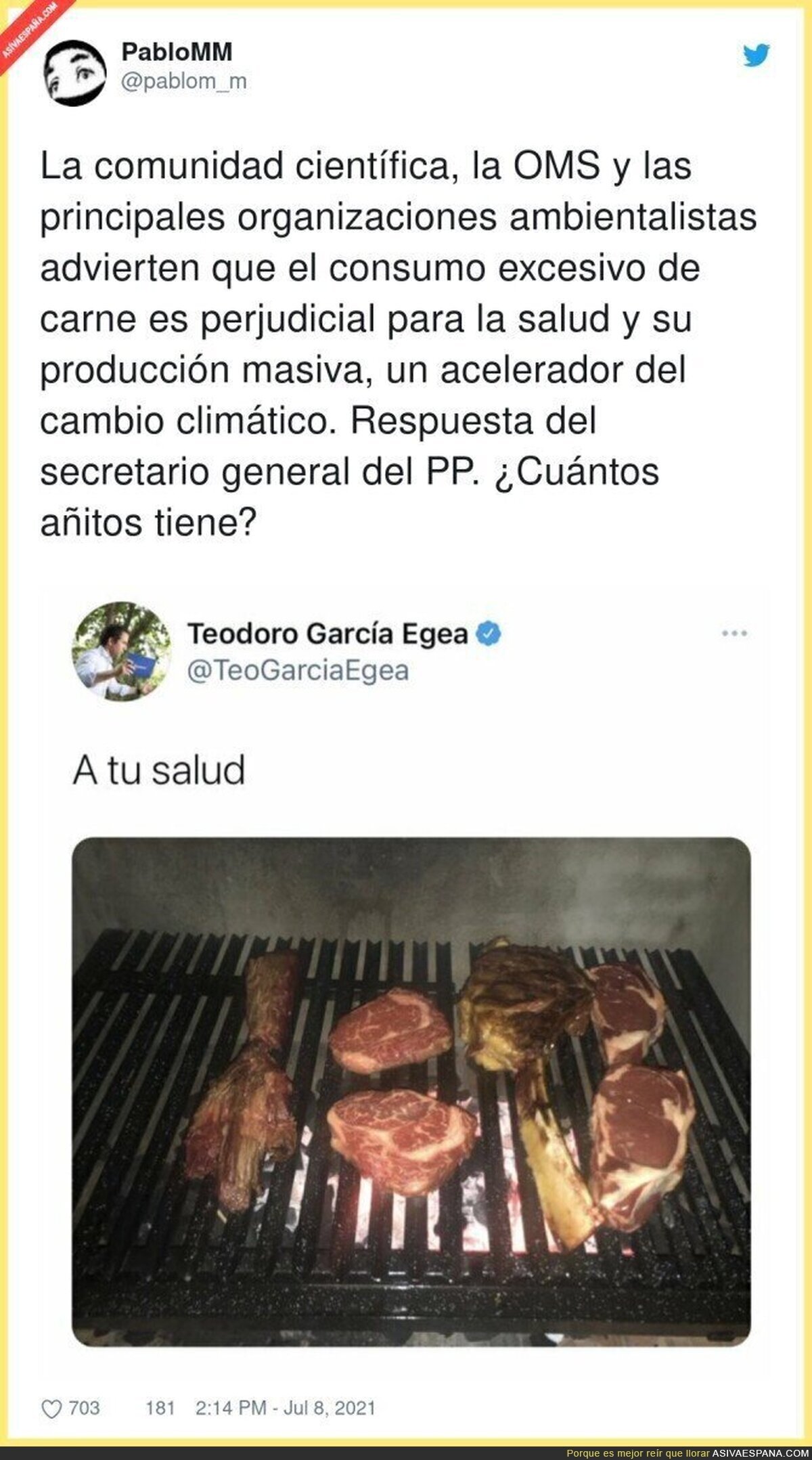 Su afición es escupir huesos de aceitunas. No se puede esperar más de ese tamaño de intelecto