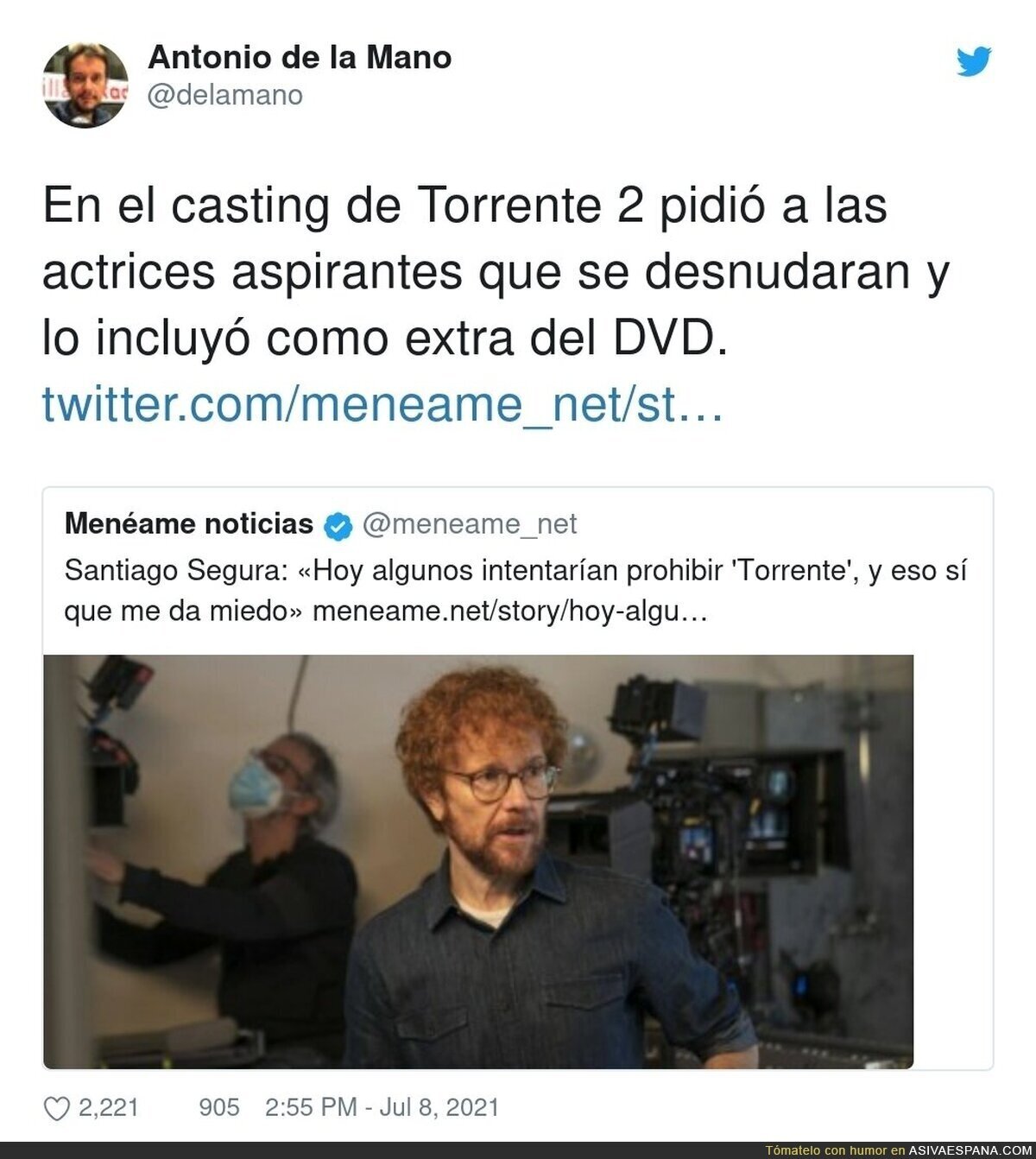 El pasado oscuro de Santiago Segura