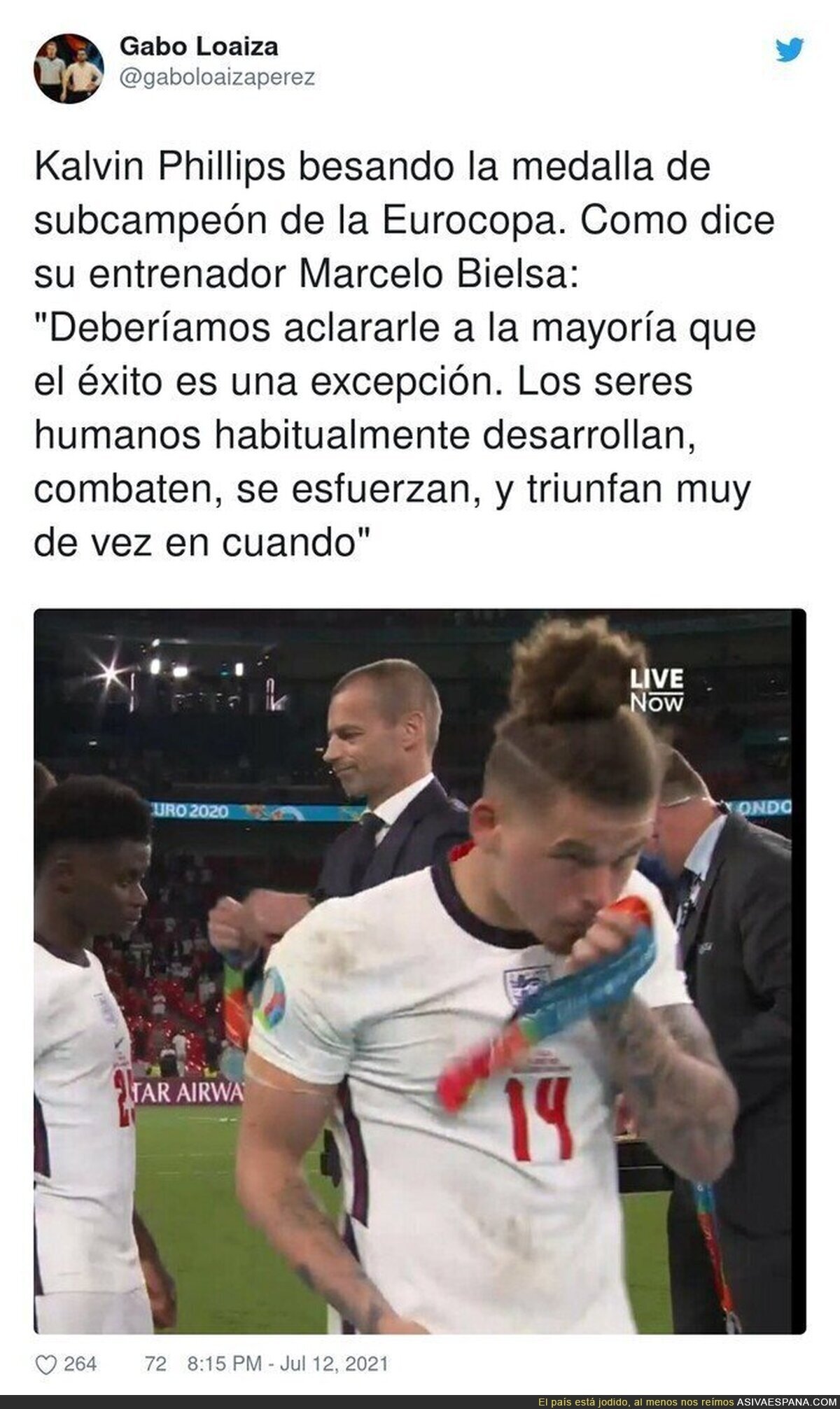 Gran gesto de Kalvin Phillips
