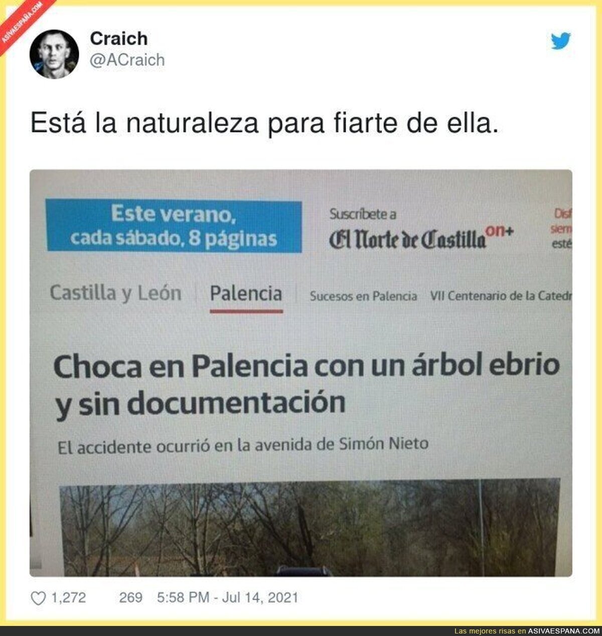 Menudo peligro ir por la calle