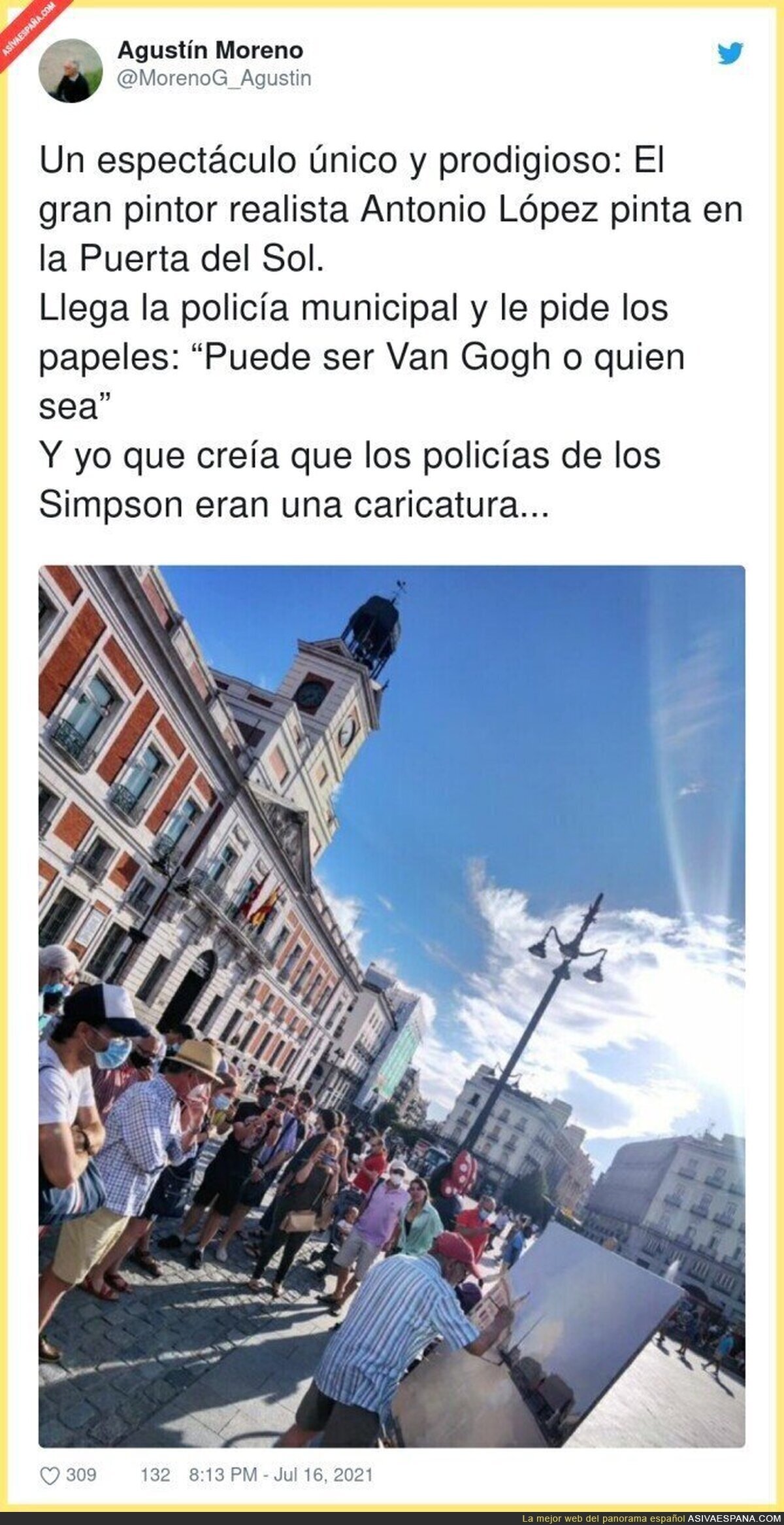 La Policía de Madrid no tiene mejores cosas que hacer