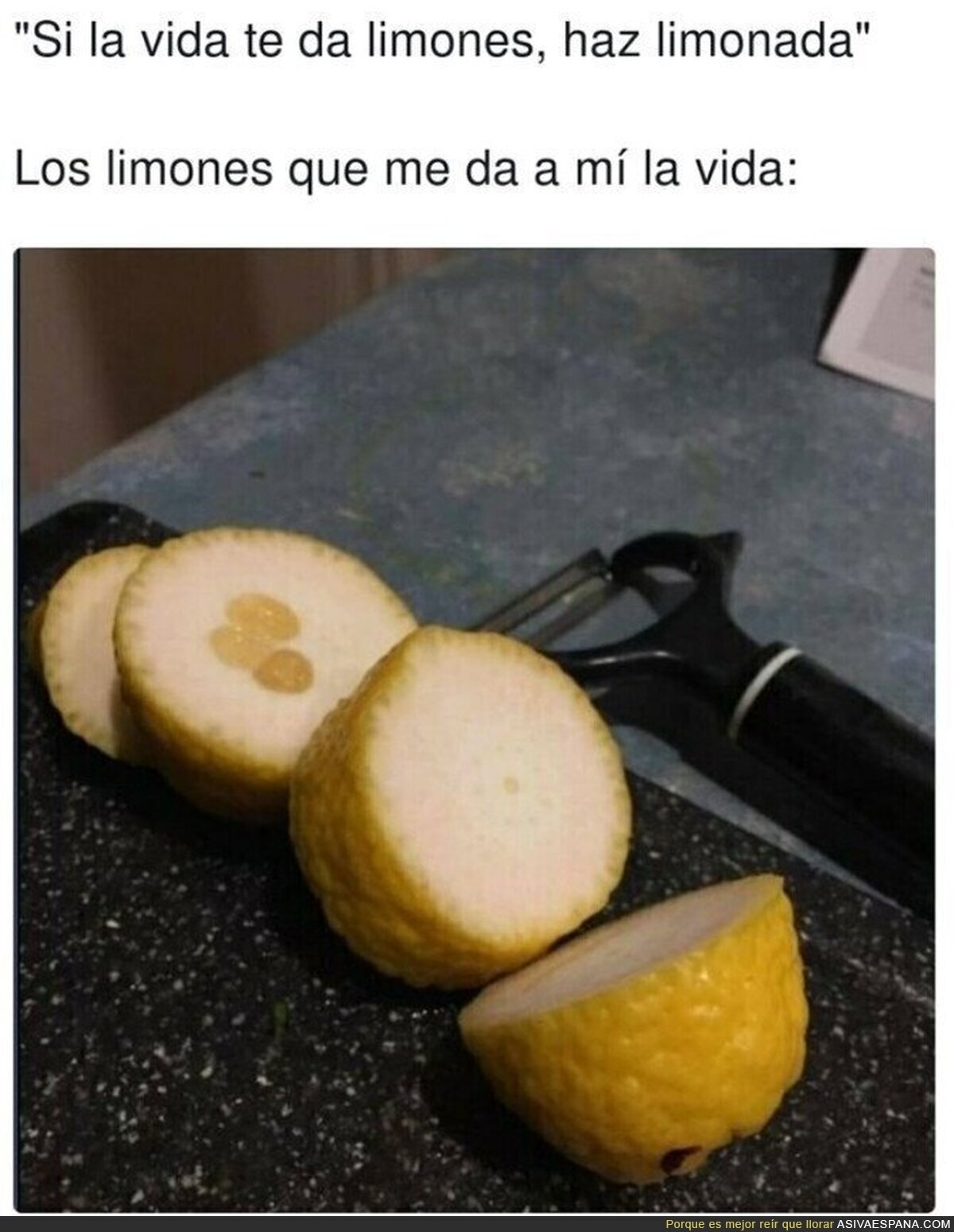 Se nota que no son limones de Murcia