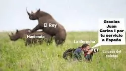 As&iacute; est&aacute; la derecha con el Rey