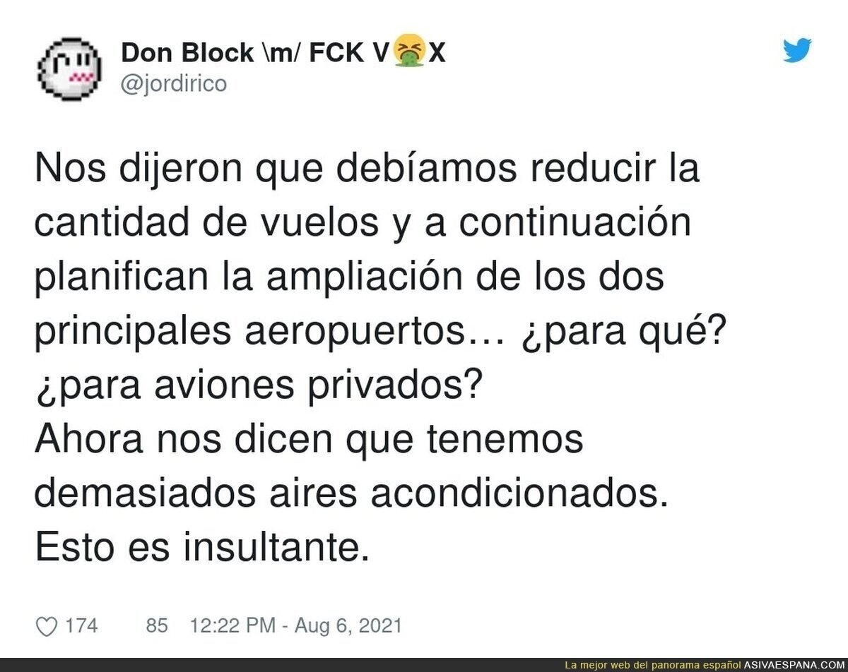 Lo próximo será que respiramos demasiado