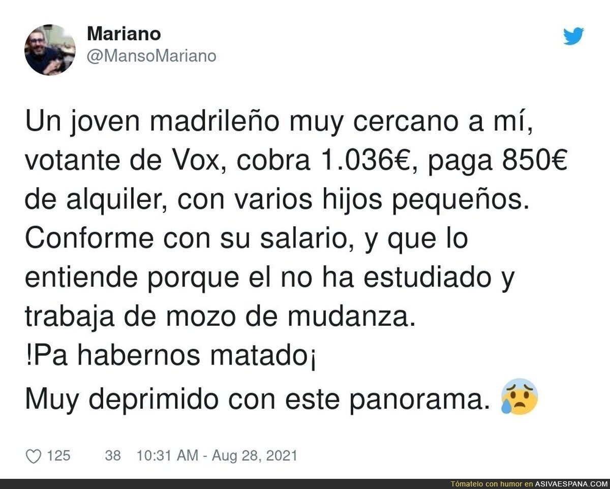 Menudo país tenemos...