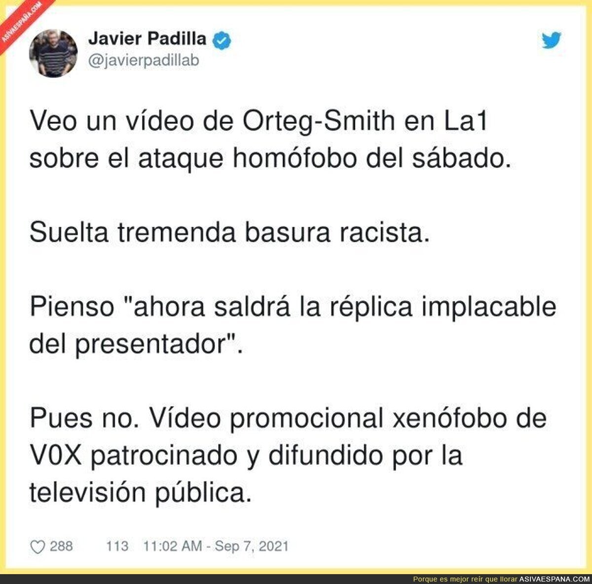 ¿Cómo se consiente esto en una televisión que pagamos todos?