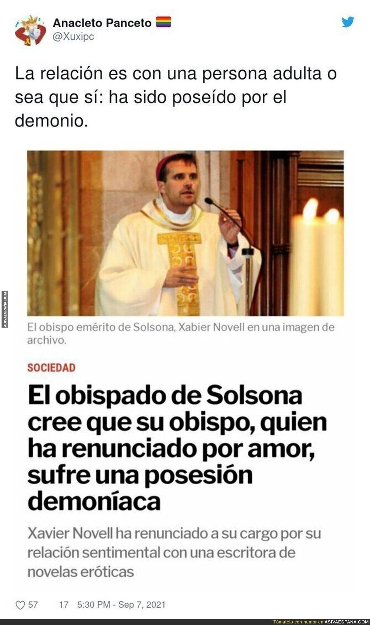 Las cosas que pasan en la casa del señor...