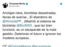 BiciMAD cada vez peor con la gesti&oacute;n de Isabel D&iacute;az Ayuso