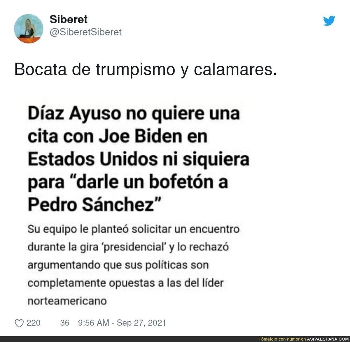 ¿Quién se cree que Joe Biden querría ver a IDA?