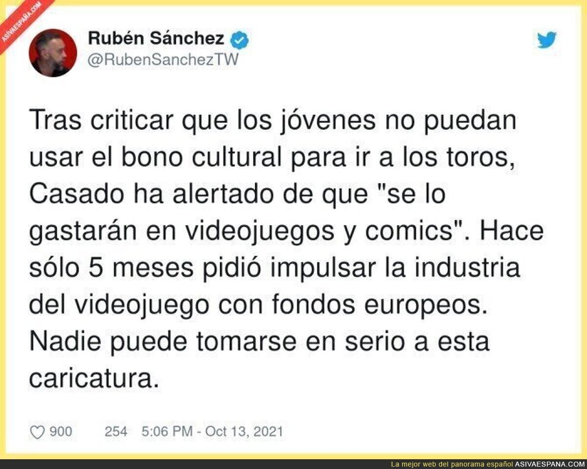 Pablo Casado es una broma de político 