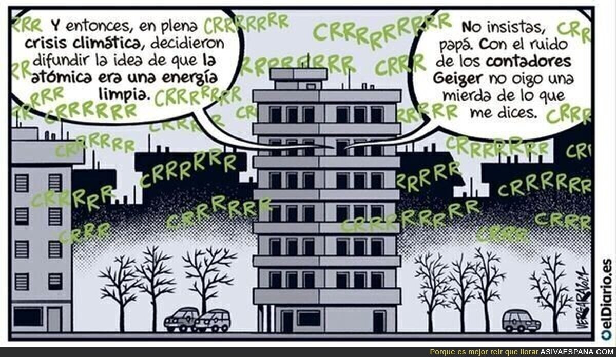 Limpia y segura... hasta que hay un accidente. Y barata si no cuentas con los almacenes TEMPORALES de residuos.