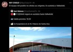 2 horas de bus es puro Atleti, el equipo del pueblo