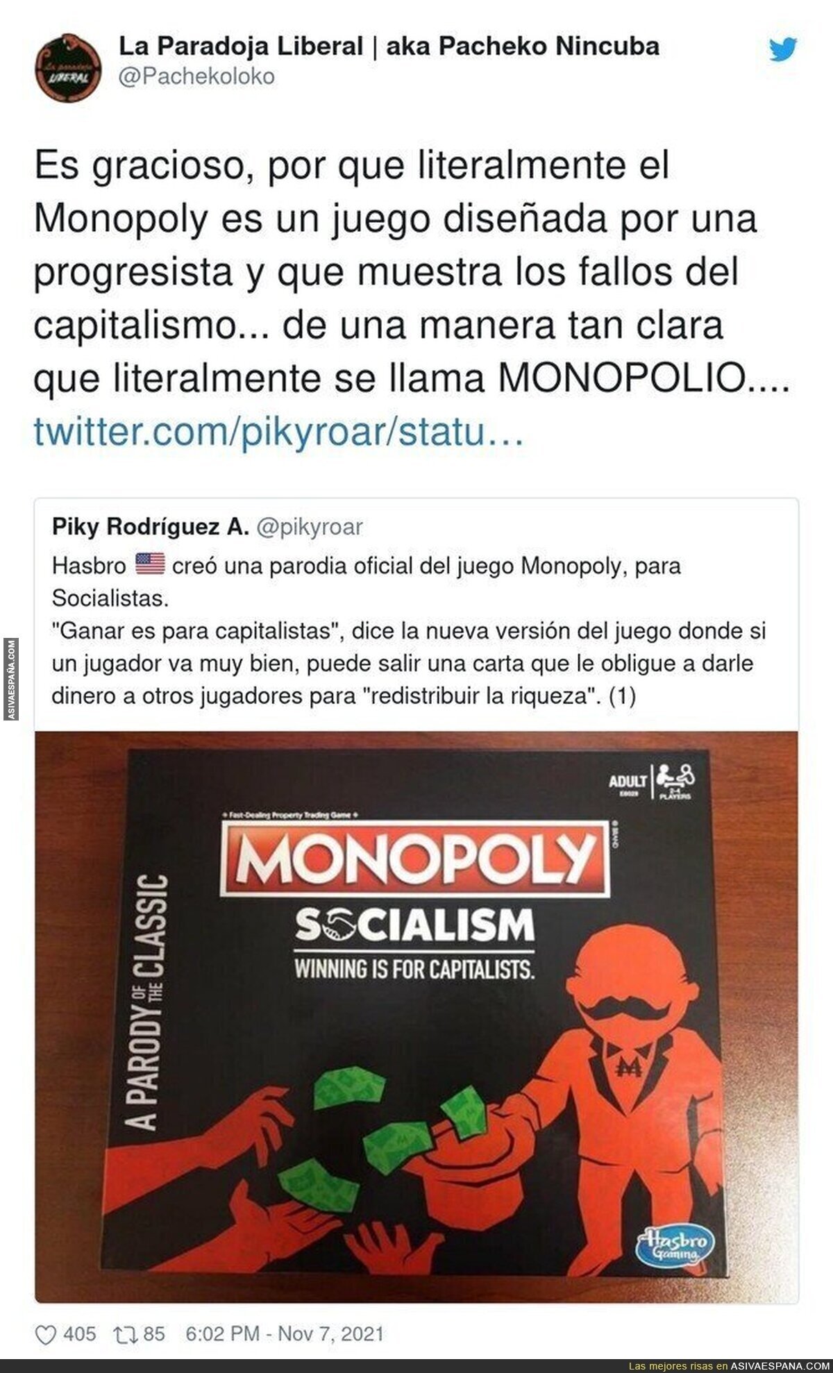 La manera de hacer el ridículo intentando reírse a costa del Monopoly