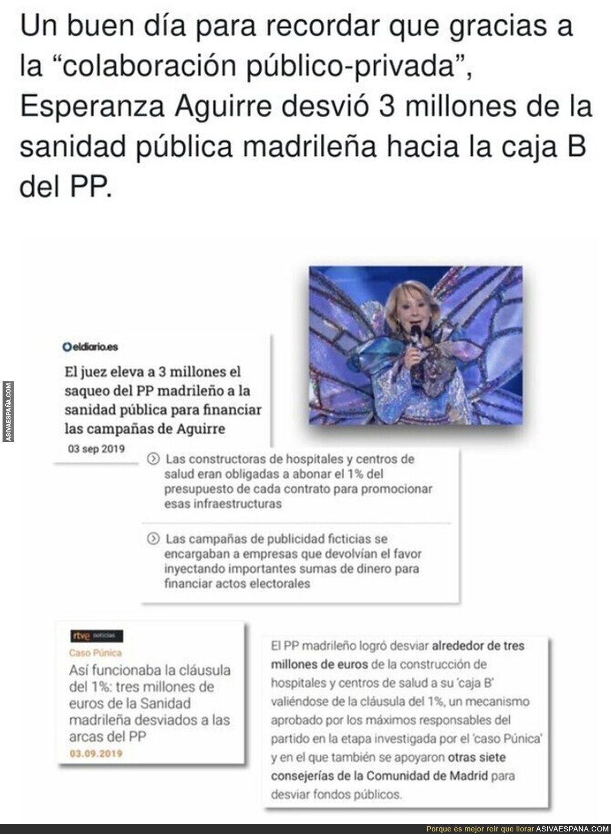 Que no quede en el olvido esto de Esperanza Aguirre
