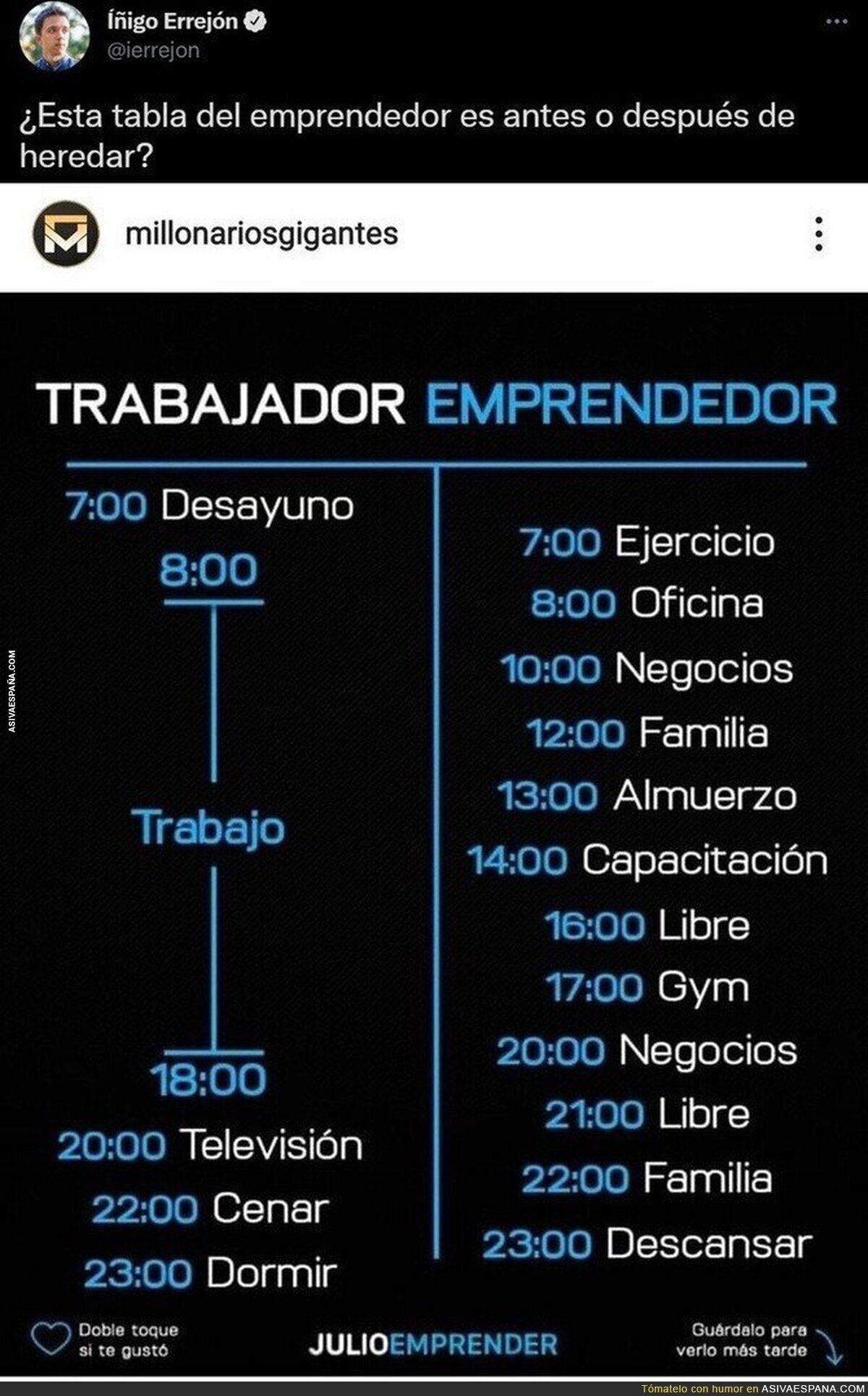 El calendario del emprendedor que está indignando a todo el mundo