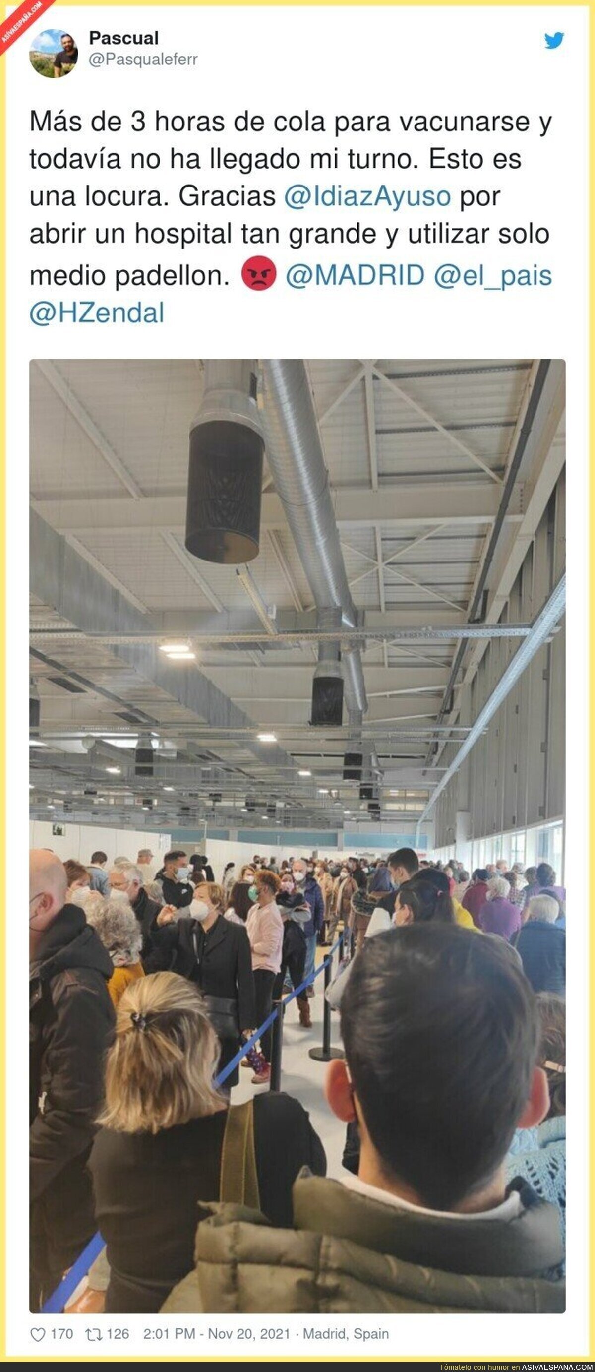 El Zendal... Ese hospital del que usted me habla...