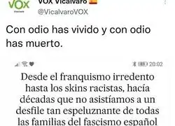 Una vez m&aacute;s VOX mostrando como son realmente ahora con el fallecimiento de Almudena Grandes