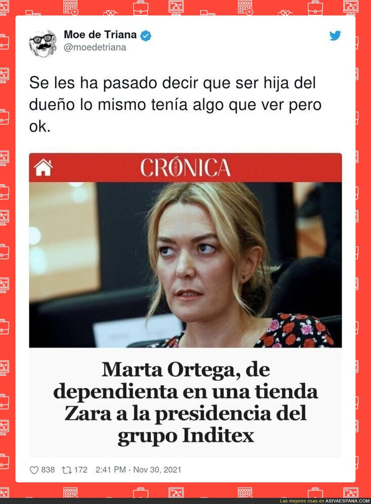 Porque seguro que de dependienta entró por enchufe
