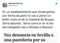 Luego que nos digan que la Justicia est&aacute; colapsada y es normal con VOX denunciando este tipo de absurdeces