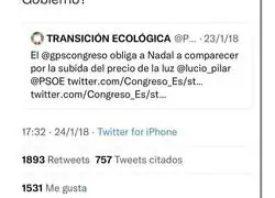 Pedro S&aacute;nchez queda retratado con este tuit del pasado sobre el precio de la electricidad