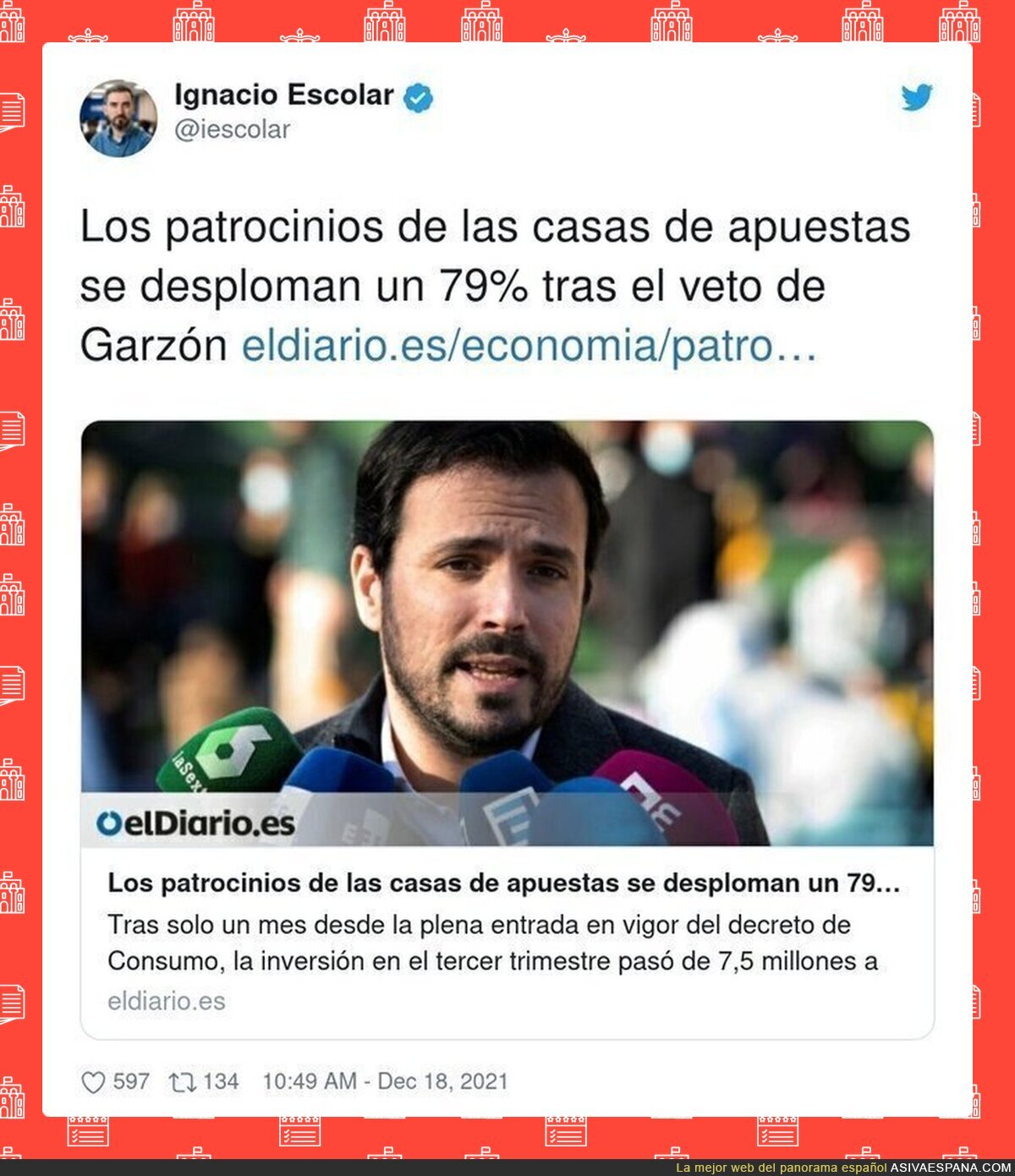 Una estupenda noticia que te alegra el día