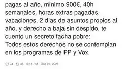 Los programas de VOX y PP